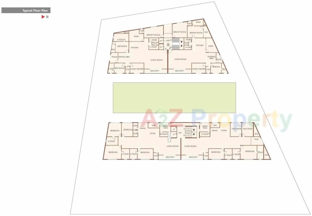 Layout of real estate project Ruchi Harmony located at Jamalpore, Navsari, Gujarat