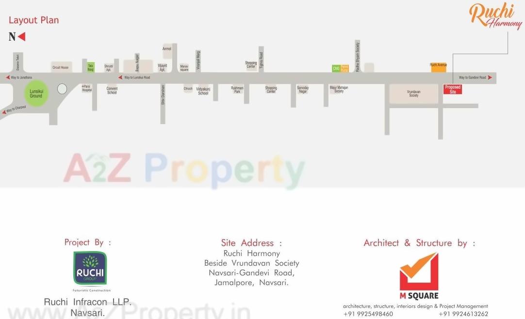  of real estate project Ruchi Harmony located at Jamalpore, Navsari, Gujarat