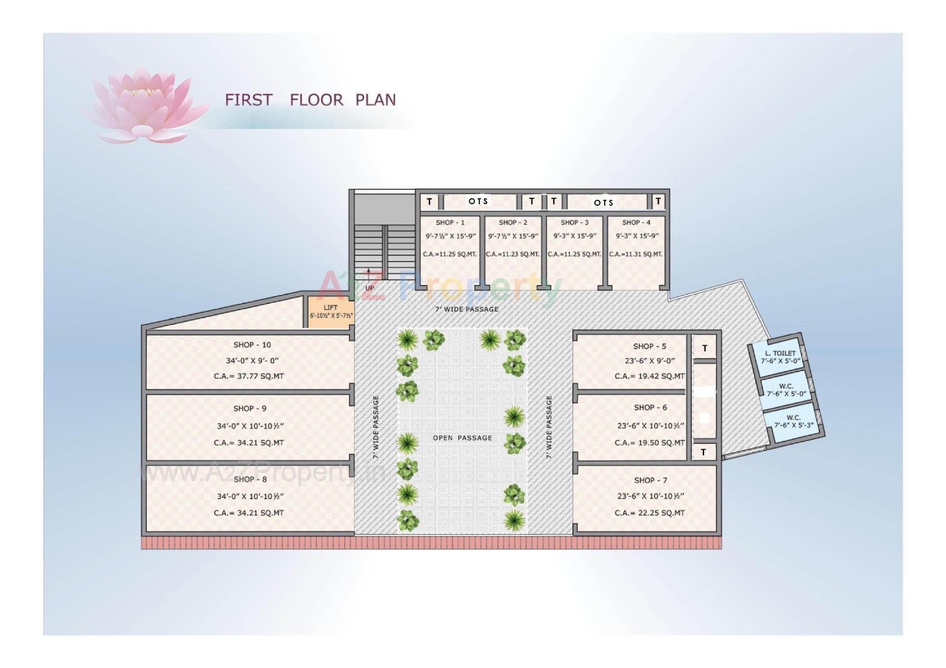 Layout of real estate project Sai Darbar located at Navsari, Navsari, Gujarat
