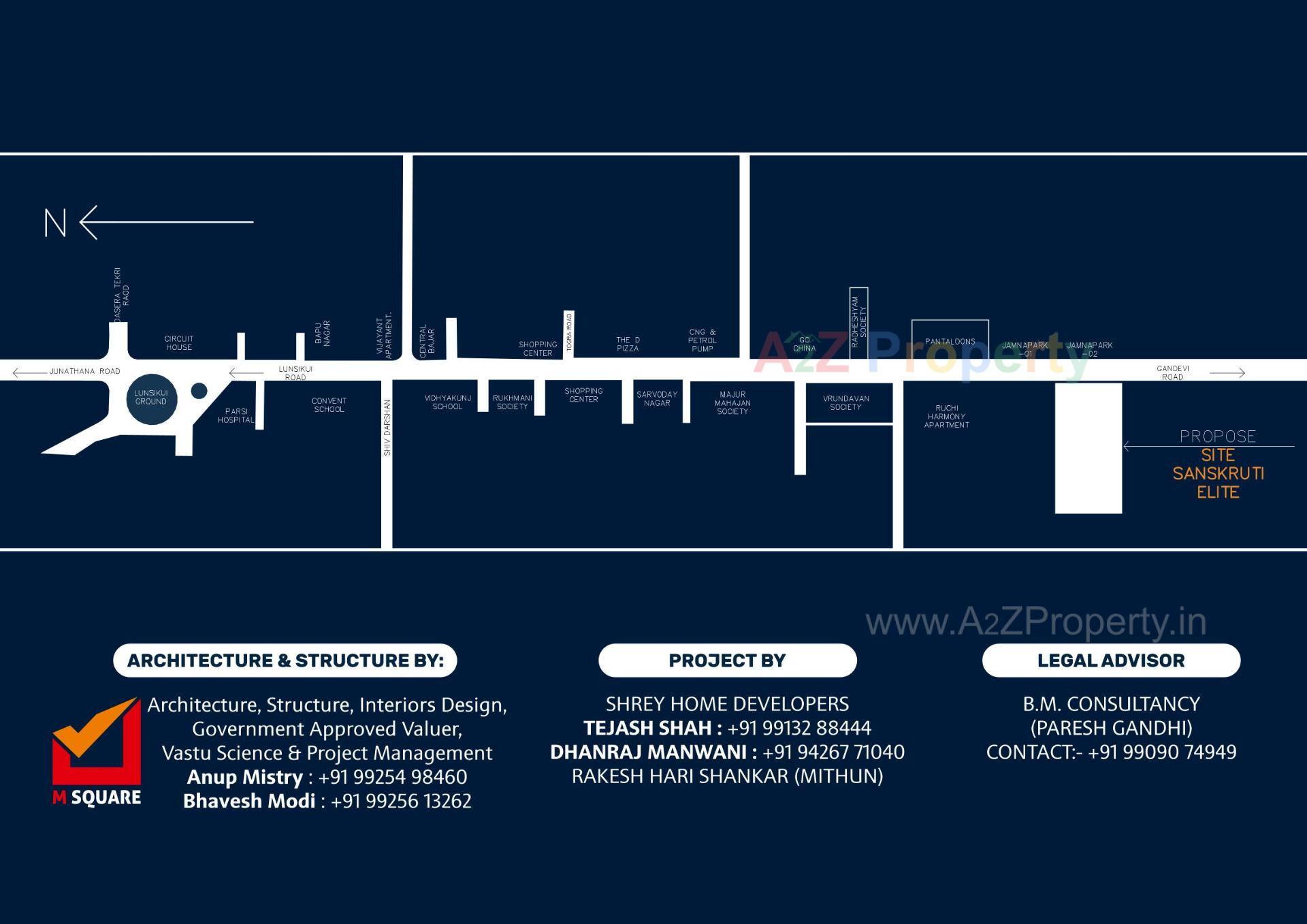  of real estate project Sanskruti Elite located at Jamalpore-tal, Navsari, Gujarat