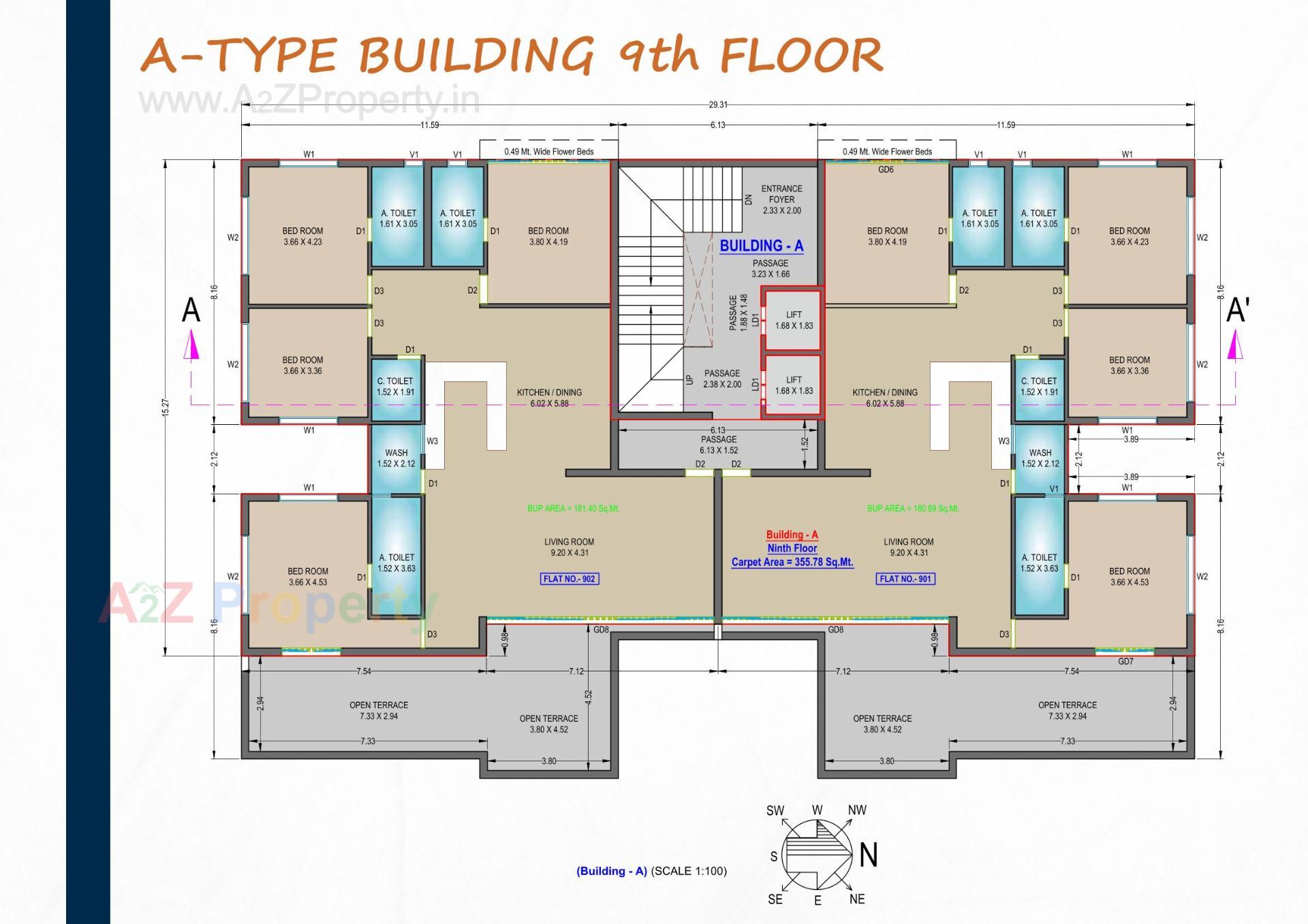 Layout of real estate project Sanskruti Elite located at Jamalpore-tal, Navsari, Gujarat
