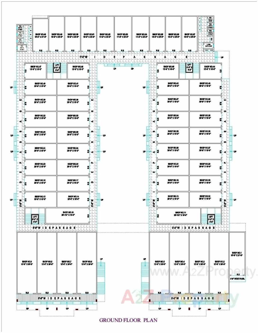 Layout of real estate project Shaligram located at Dharagiri, Navsari, Gujarat