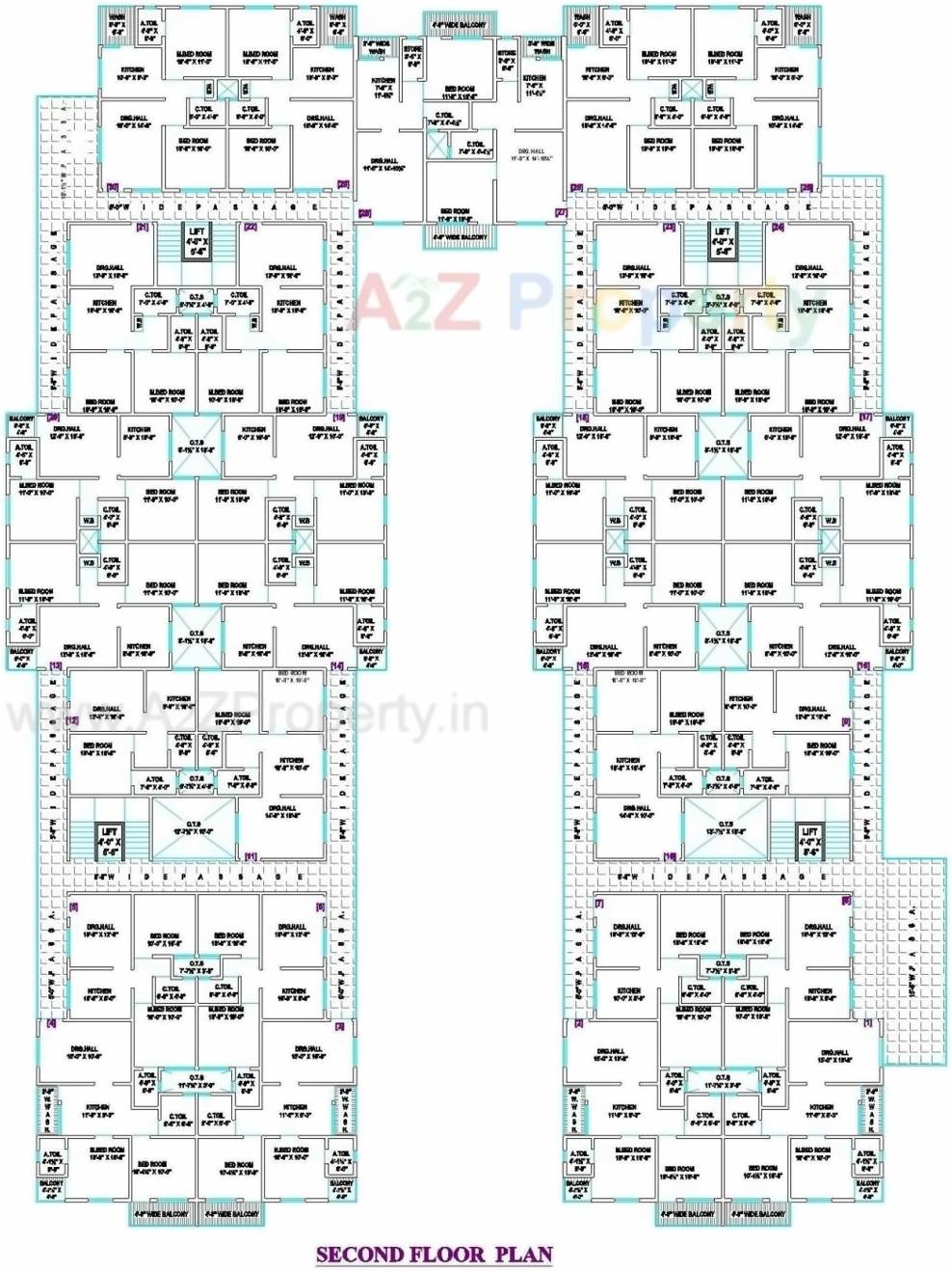 Layout of real estate project Shaligram located at Dharagiri, Navsari, Gujarat