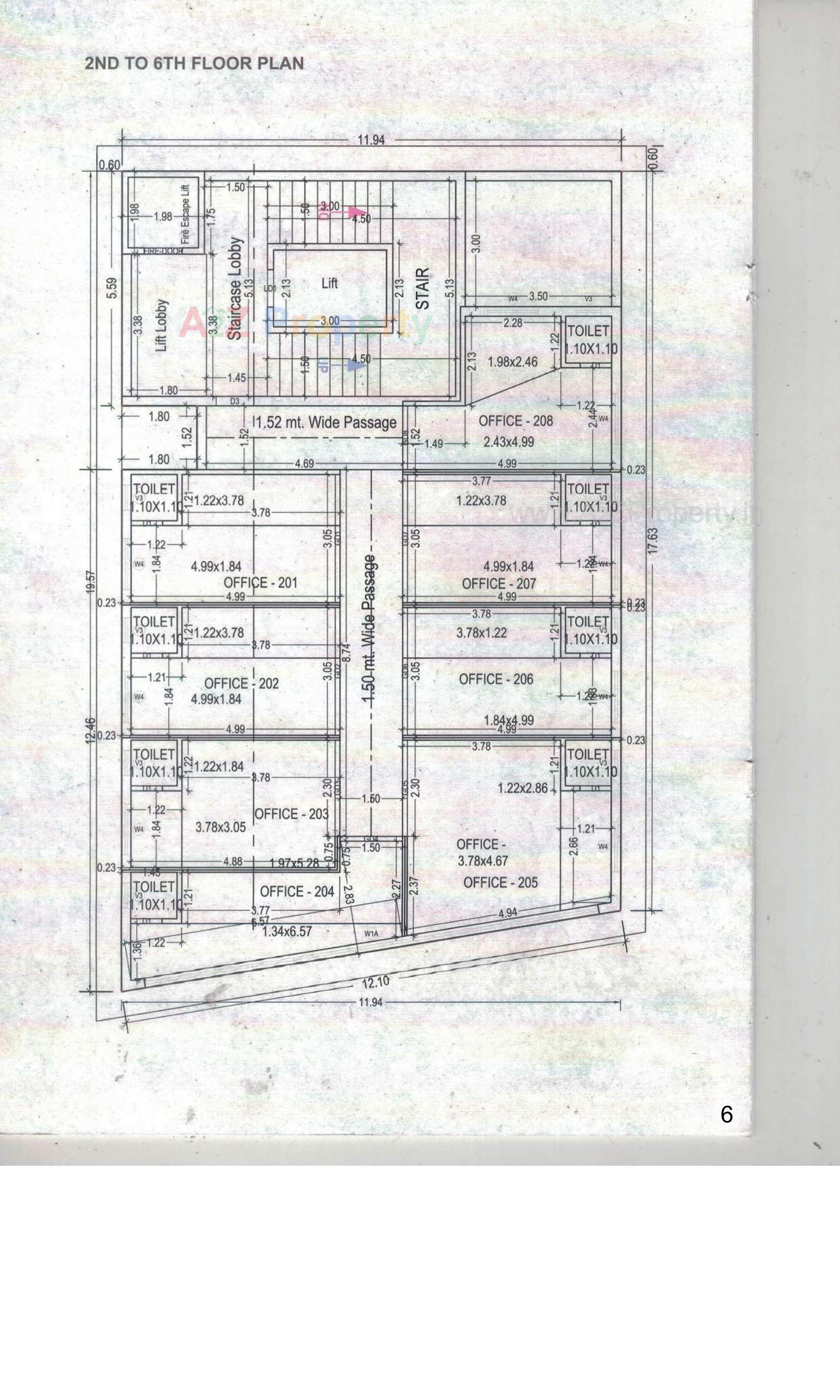 Layout of real estate project Shree Madhav The Business Hub located at City-opposite-to-court, Navsari, Gujarat