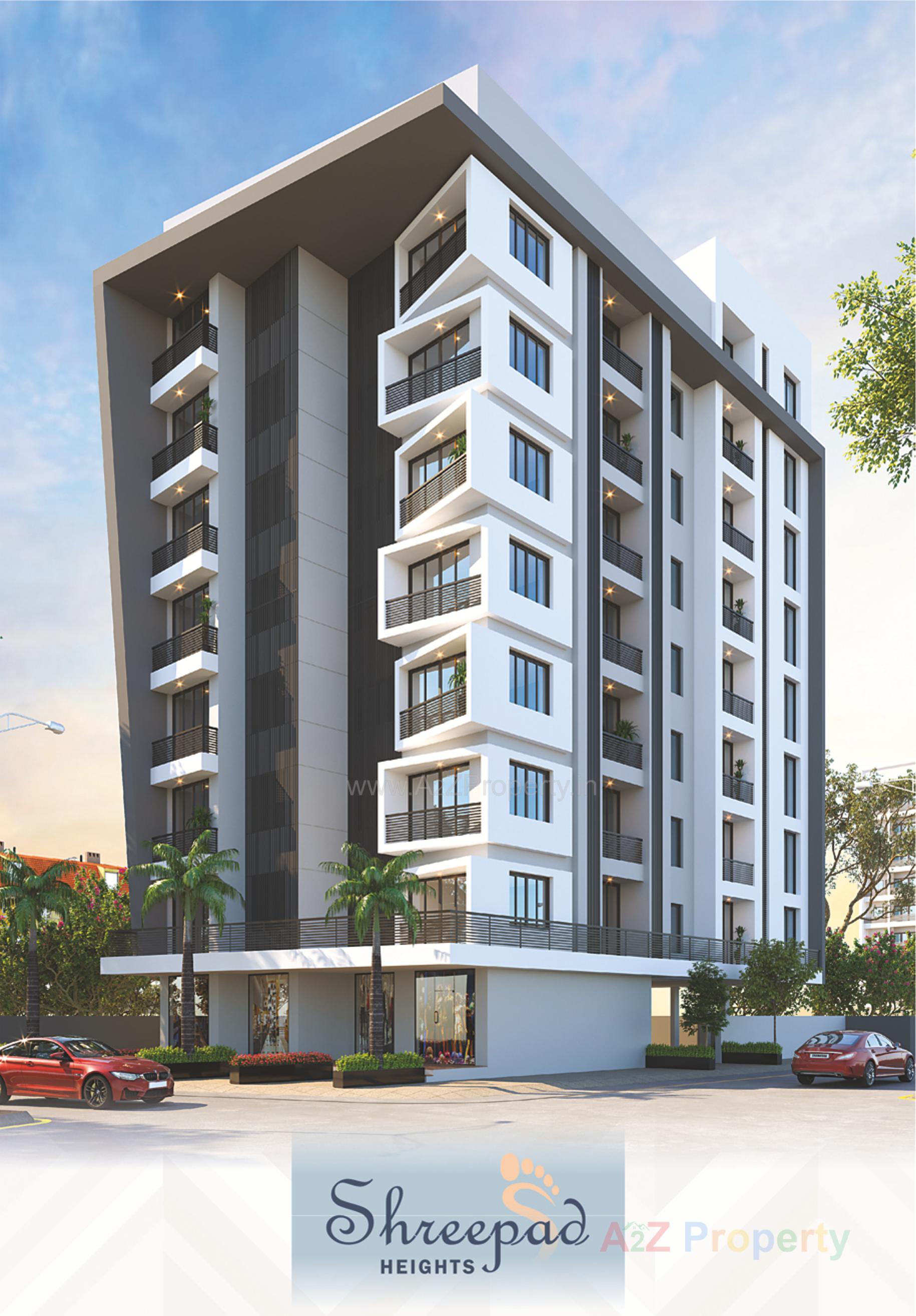 3D Elevation of real estate project Shreepad Heights located at Navsari, Navsari, Gujarat
