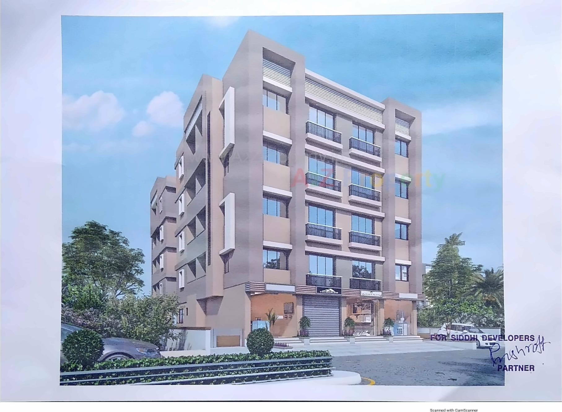 3D Elevation of real estate project Siddhi Vinayak located at Bilimora, Navsari, Gujarat