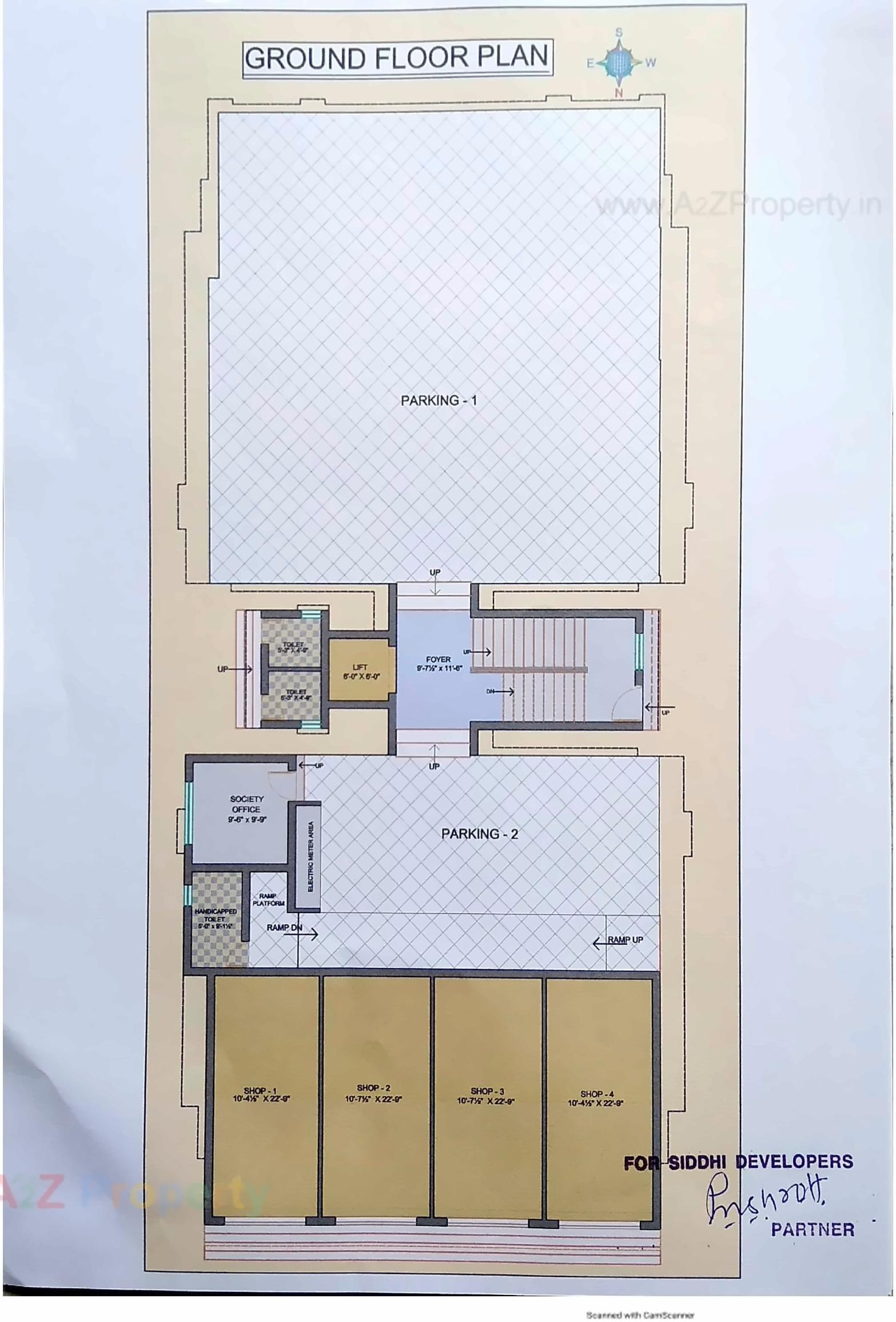 Layout of real estate project Siddhi Vinayak located at Bilimora, Navsari, Gujarat
