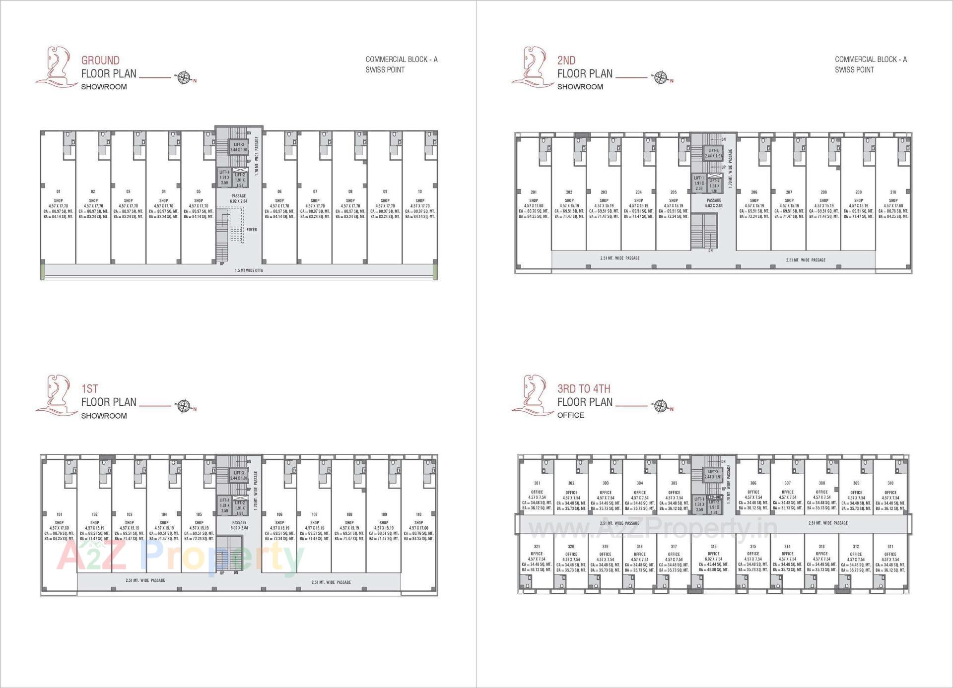 Layout of real estate project Swiss Point located at Chapra, Navsari, Gujarat