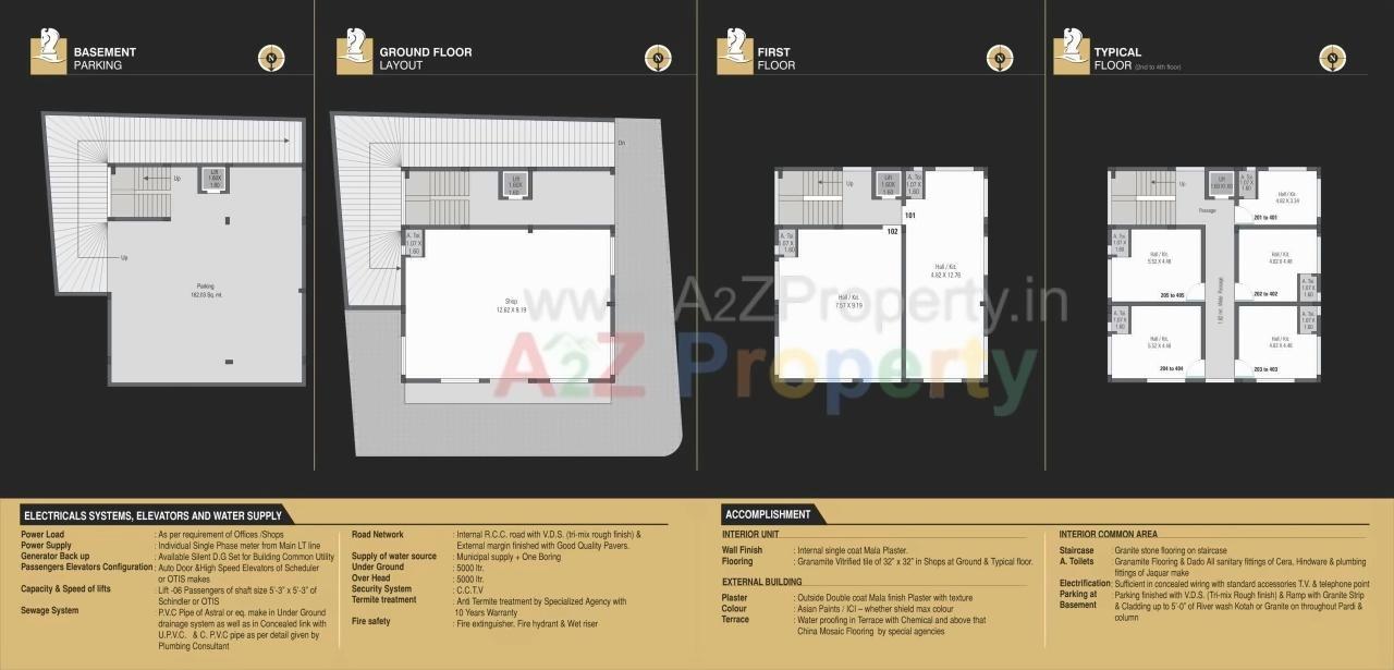 Layout of real estate project Swiss Terminus located at Navsari, Navsari, Gujarat