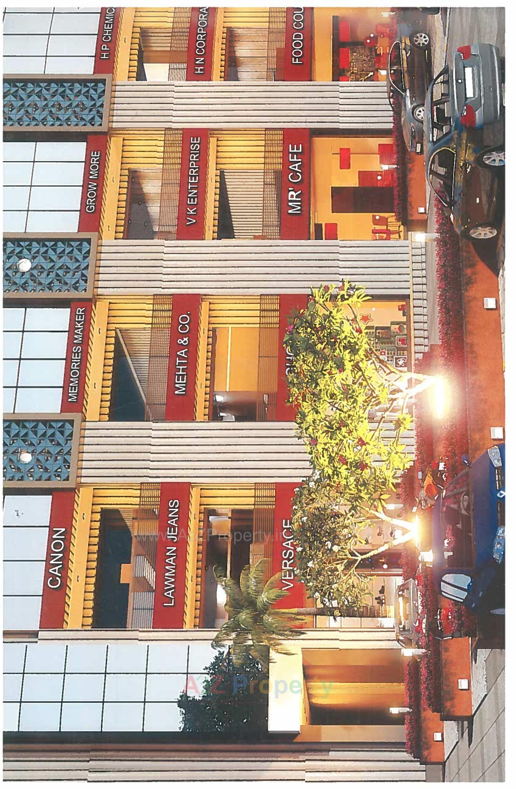 3D Elevation of real estate project The Olivia located at Jamalpore, Navsari, Gujarat