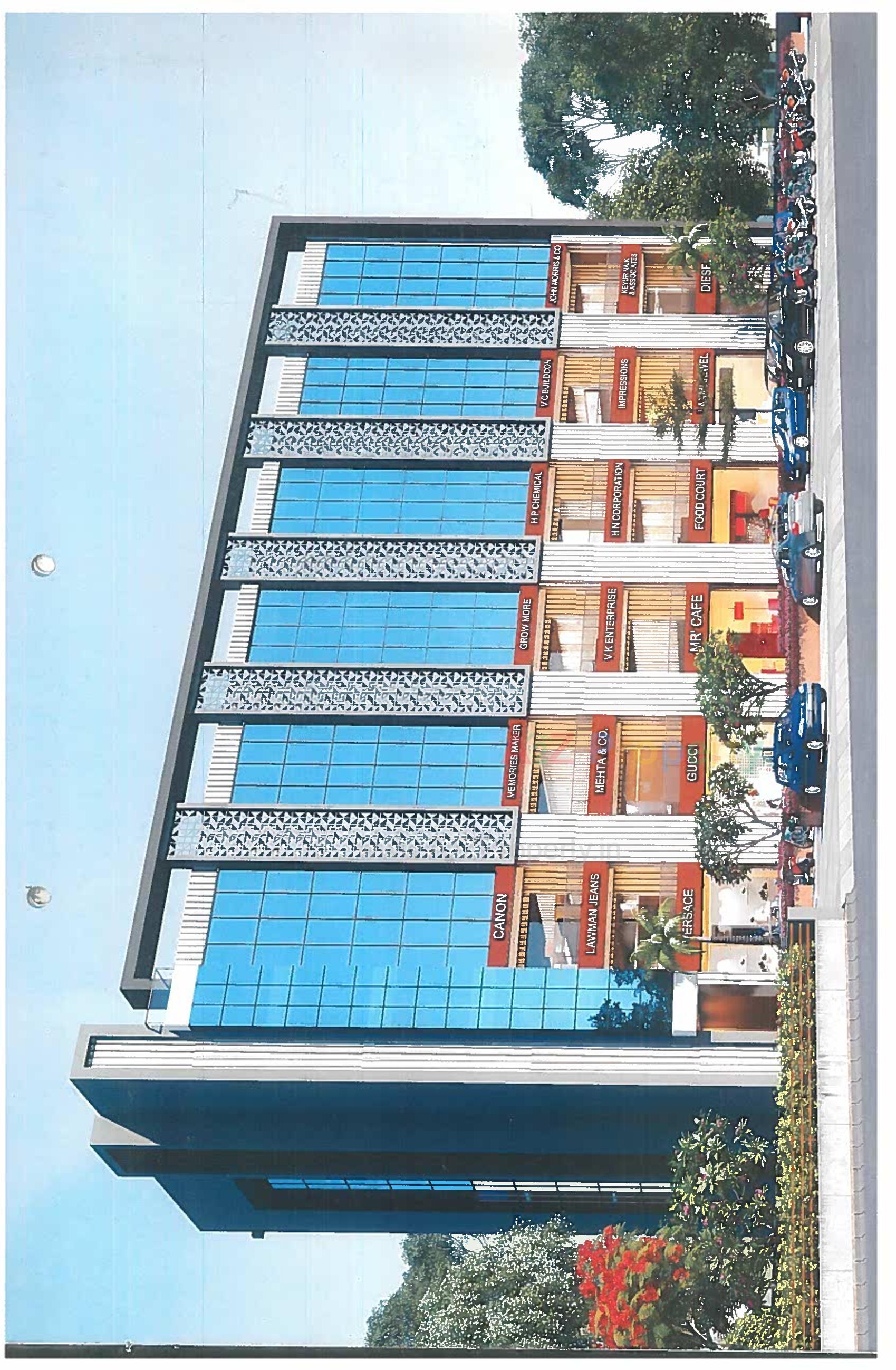 3D Elevation of real estate project The Olivia located at Jamalpore, Navsari, Gujarat