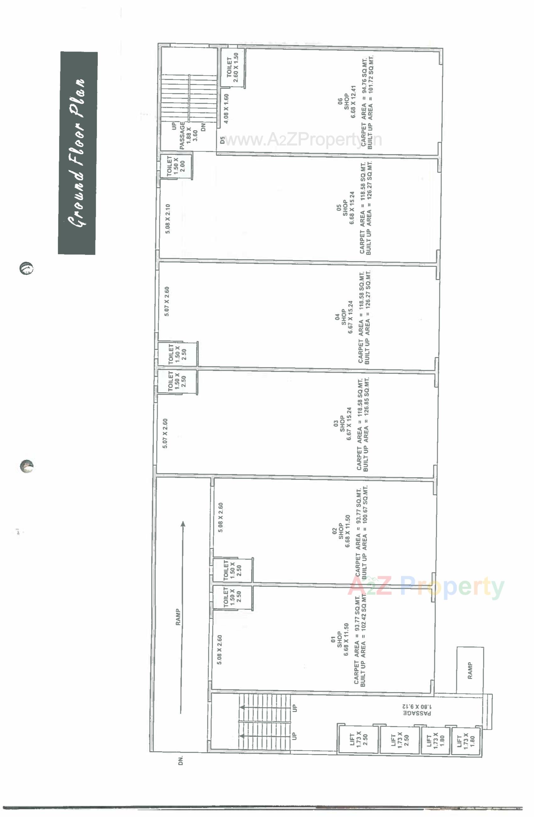 Layout of real estate project The Olivia located at Jamalpore, Navsari, Gujarat