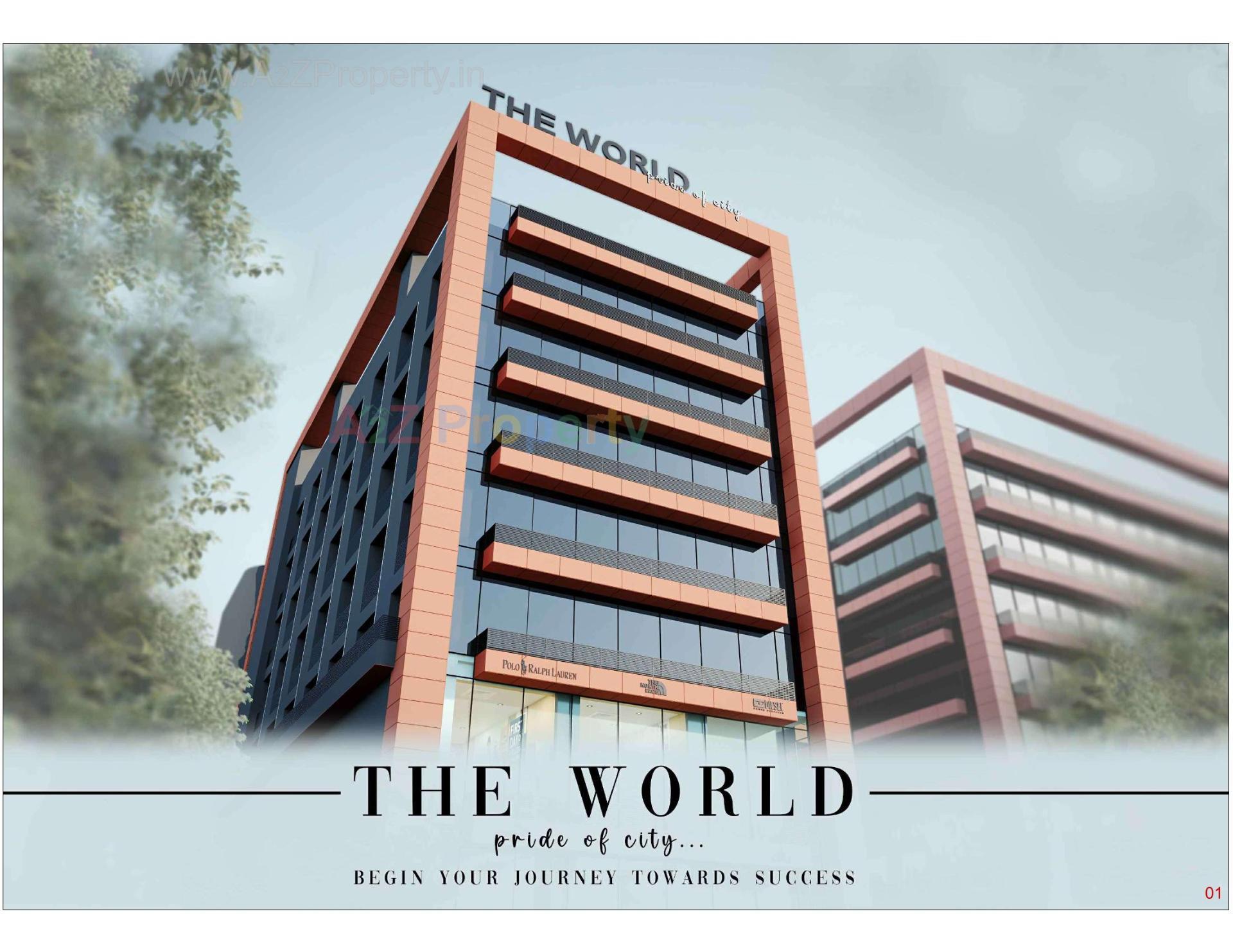 3D Elevation of real estate project The World located at Jamalpore, Navsari, Gujarat