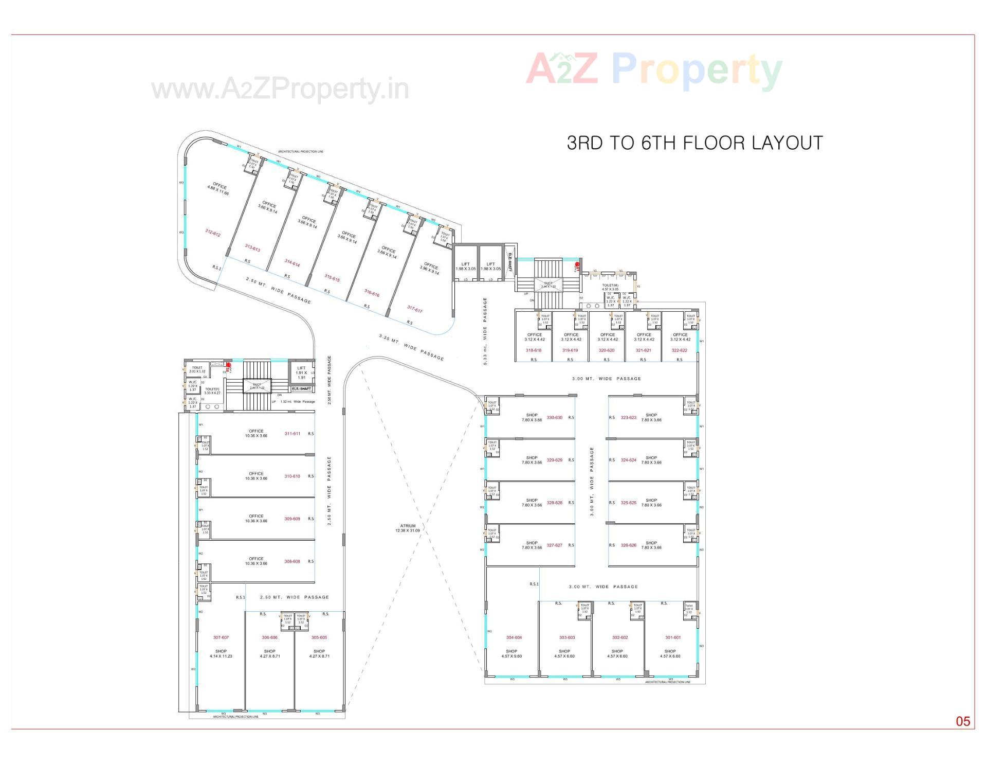Layout of real estate project The World located at Jamalpore, Navsari, Gujarat