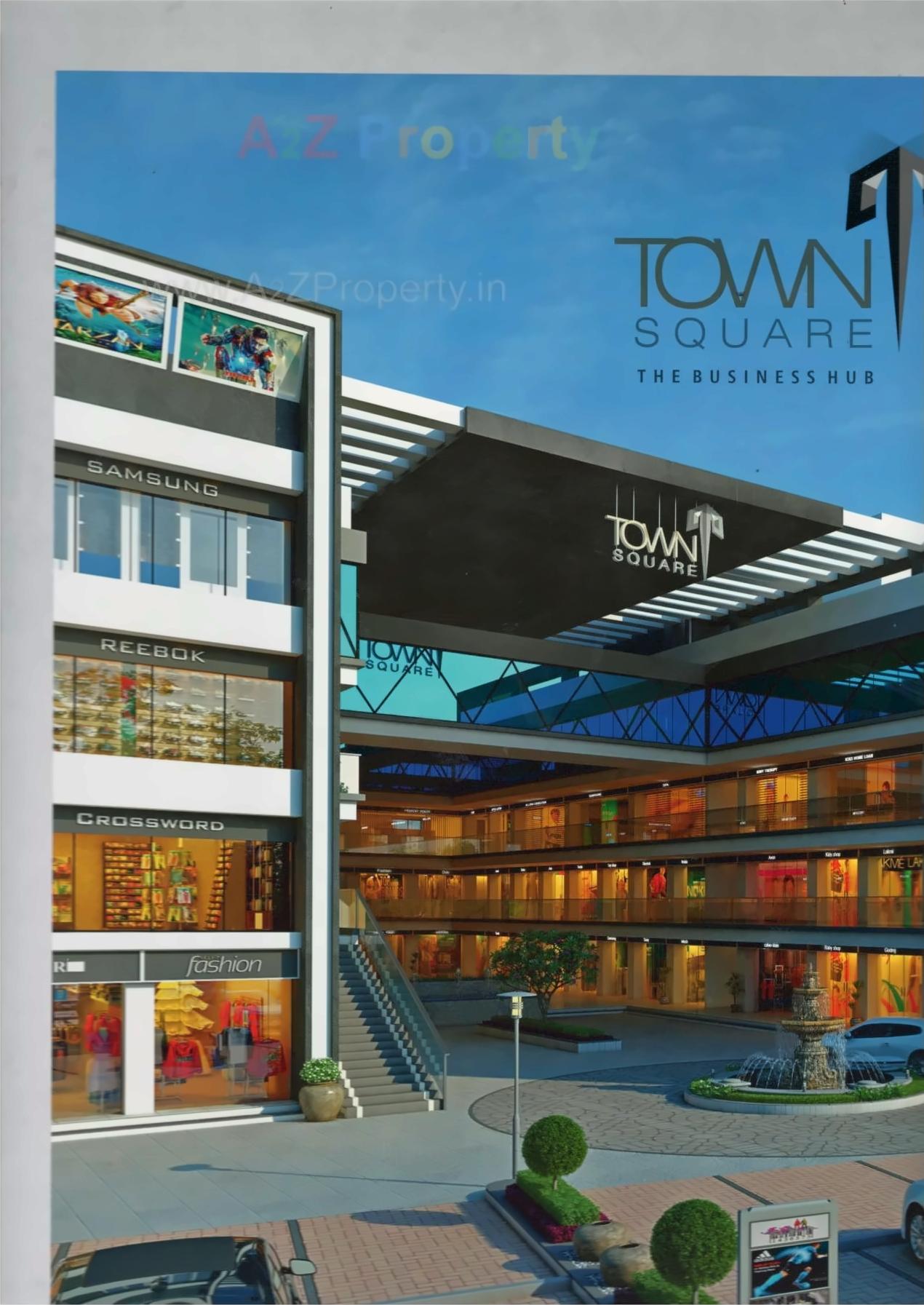 3D Elevation of real estate project Town Square located at Gandevi, Navsari, Gujarat