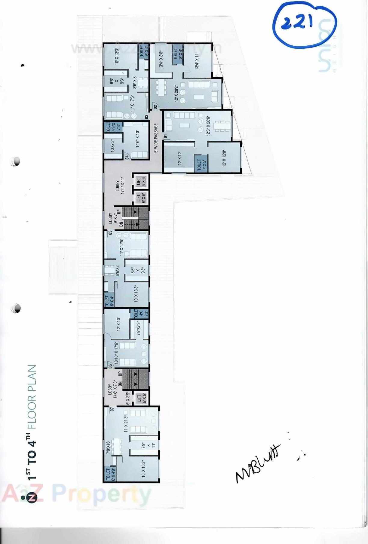 Layout of real estate project Union Heights located at Navsari, Navsari, Gujarat