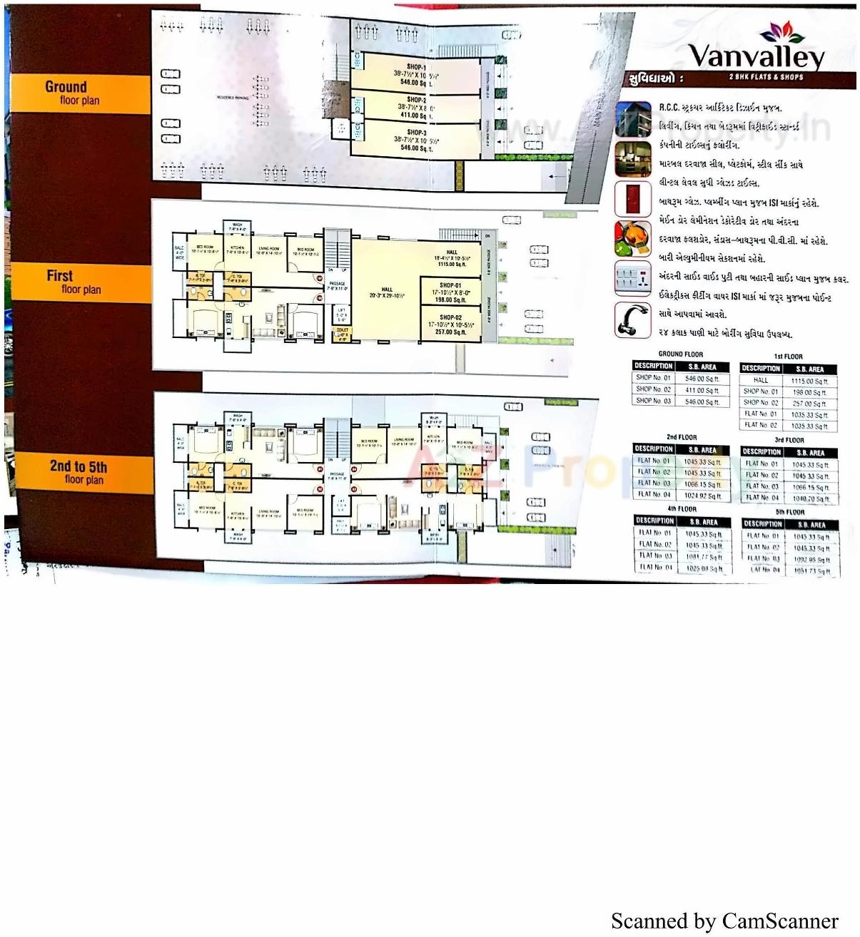 Layout of real estate project Van Valley located at Vijalpore, Navsari, Gujarat