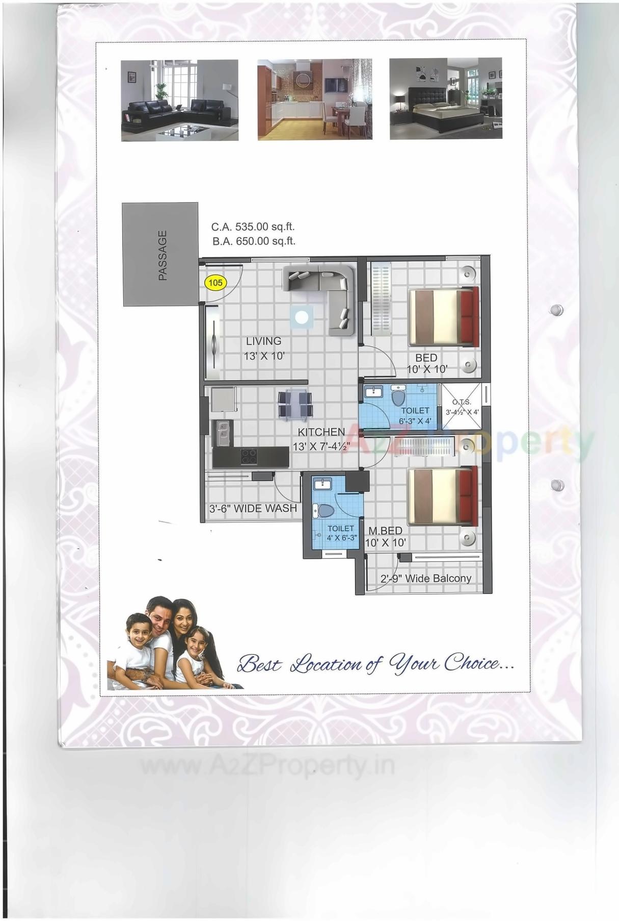 Layout of real estate project Vedant Heights located at Sisodra-taluko--distinct, Navsari, Gujarat