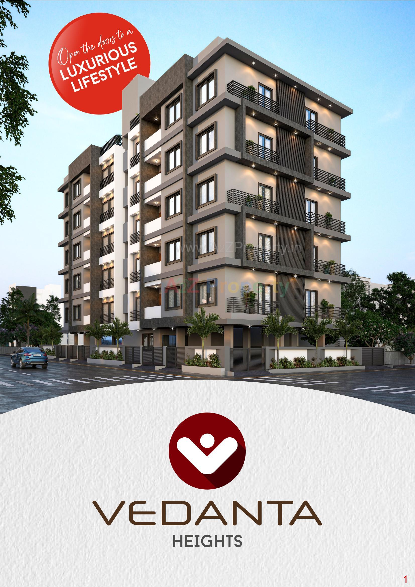 3D Elevation of real estate project Vedanta Heights located at City, Navsari, Gujarat
