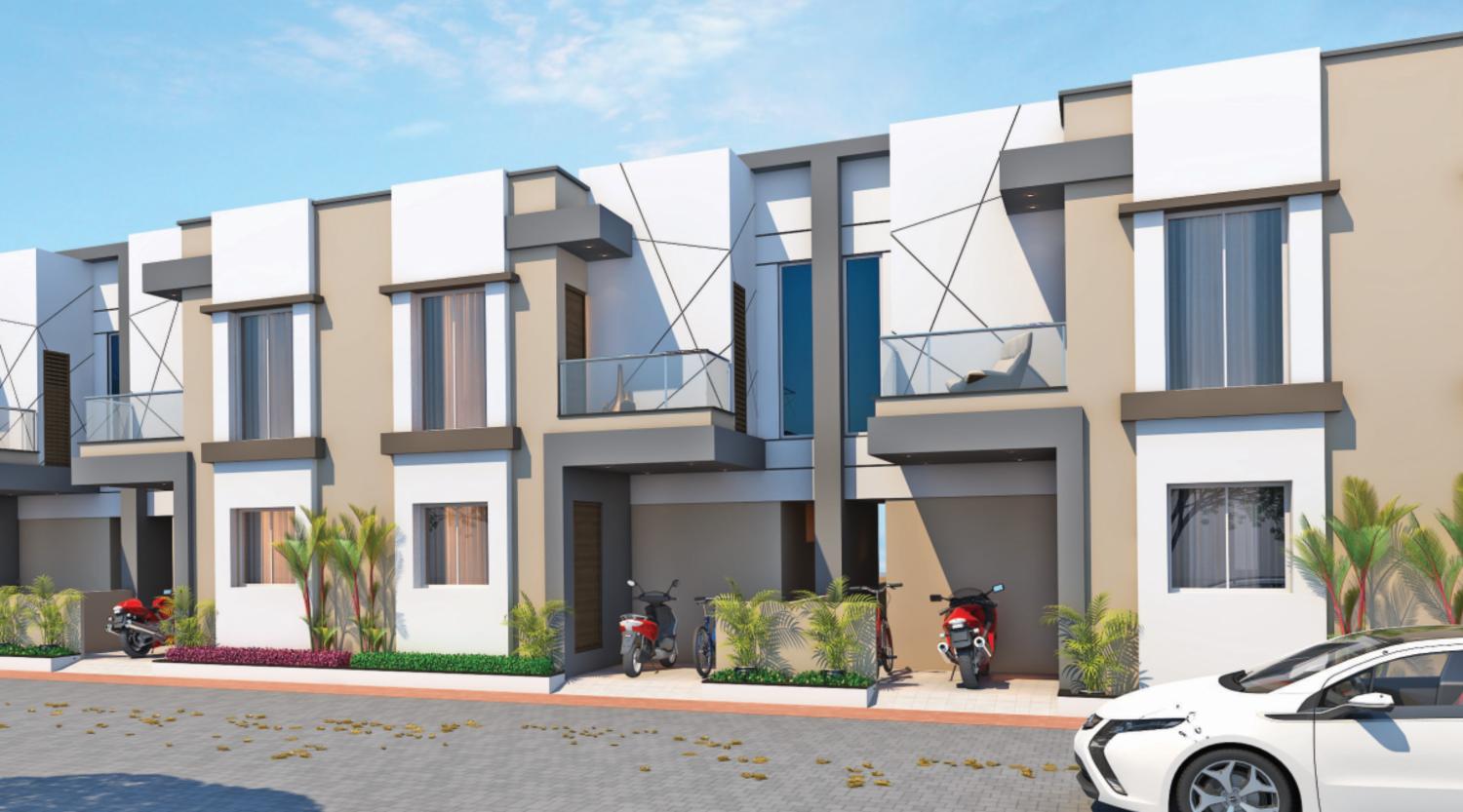 Front View of real estate project Maruti Nandan located at Kalol, Panchmahals, Gujarat