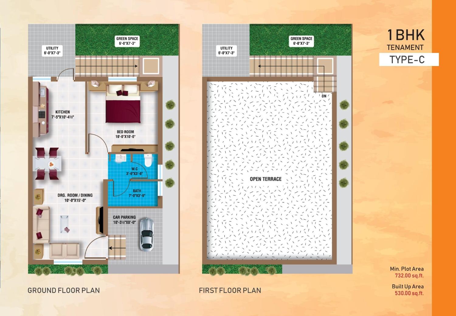 Tower C 1bhk of real estate project Maruti Nandan located at Kalol, Panchmahals, Gujarat
