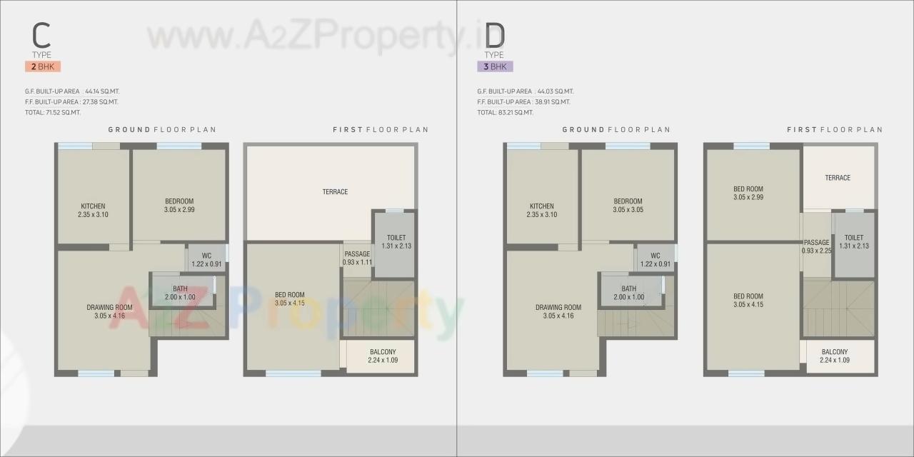 Layout of real estate project Minaxi Bungalows located at Godhra, Panchmahals, Gujarat