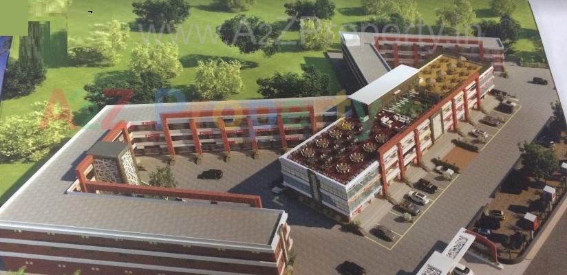 3D Elevation of real estate project Shreeji Arcade located at Halol, Panchmahals, Gujarat