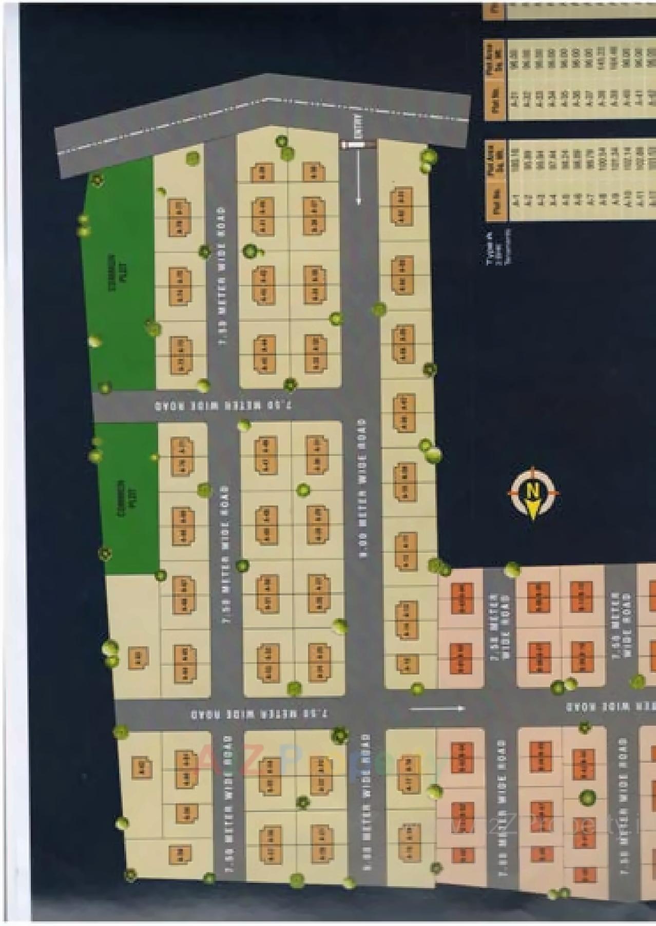 Layout of real estate project Shreeji Residency located at Vitthalpura, Panchmahals, Gujarat