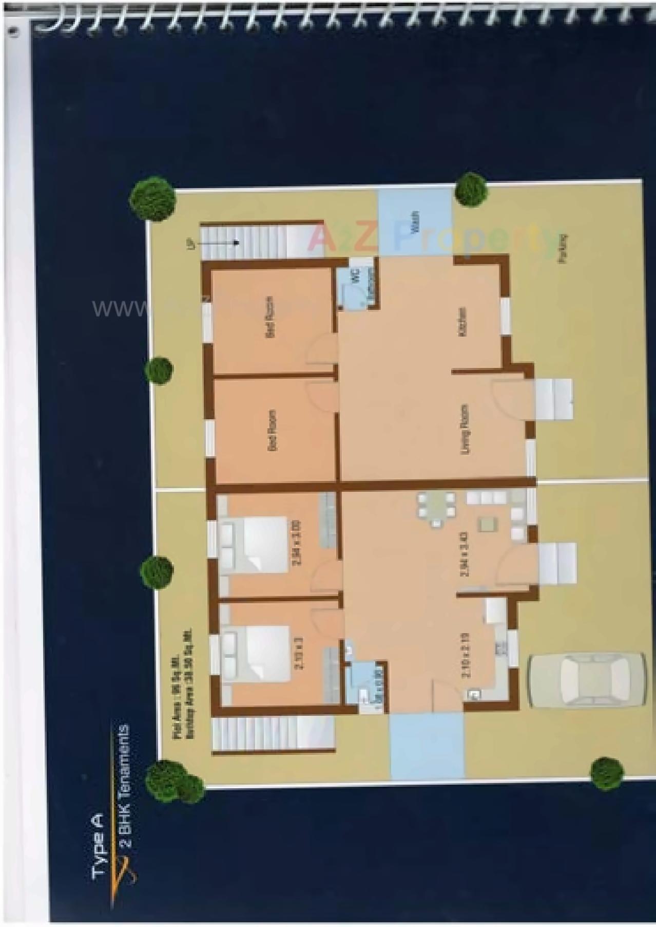 Layout of real estate project Shreeji Residency located at Vitthalpura, Panchmahals, Gujarat