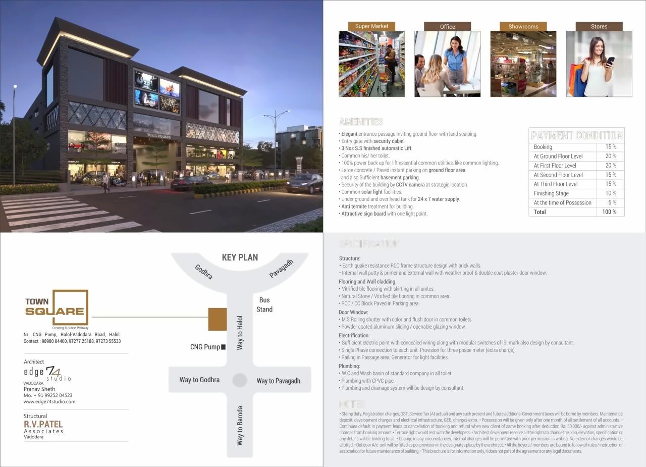  of real estate project Town Square located at Halol, Panchmahals, Gujarat