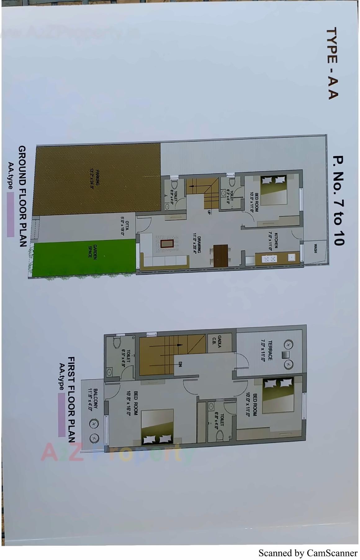 Layout of real estate project Ambe Glory located at Samalpati, Patan, Gujarat