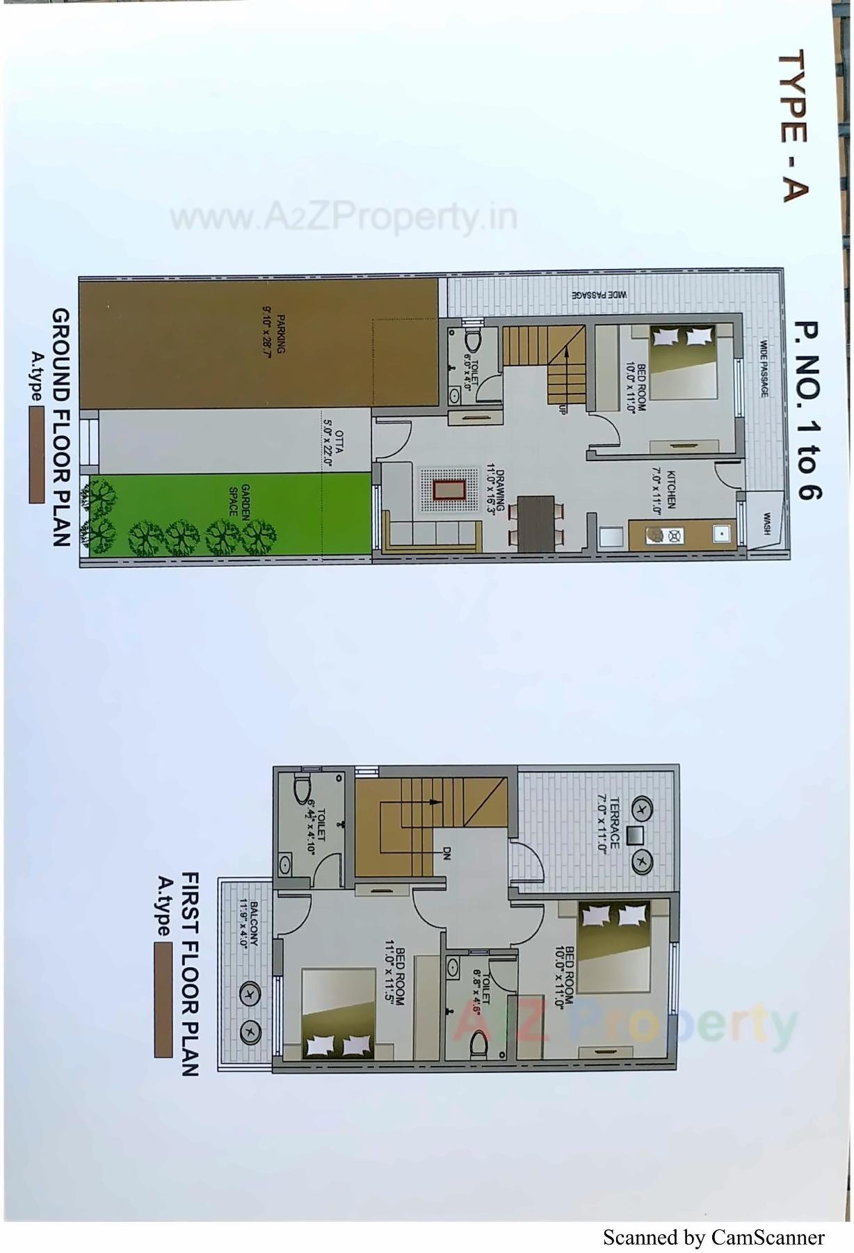 Layout of real estate project Ambe Glory located at Samalpati, Patan, Gujarat