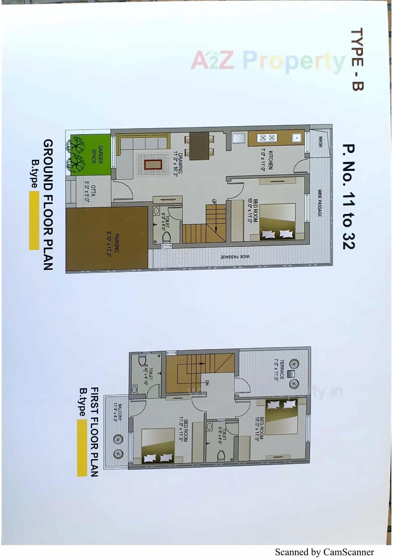Layout of real estate project Ambe Glory located at Samalpati, Patan, Gujarat