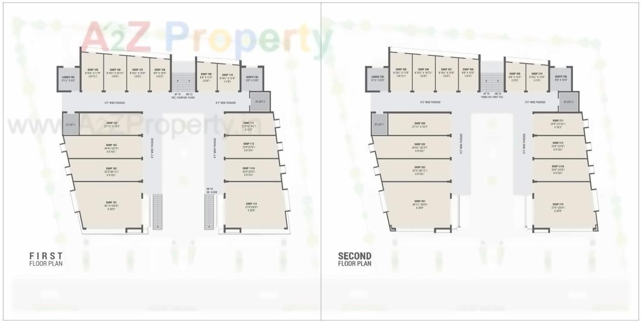 Layout of real estate project Diyana Square located at Gungadipati, Patan, Gujarat