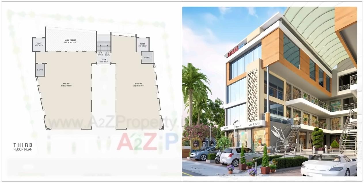 Layout of real estate project Diyana Square located at Gungadipati, Patan, Gujarat