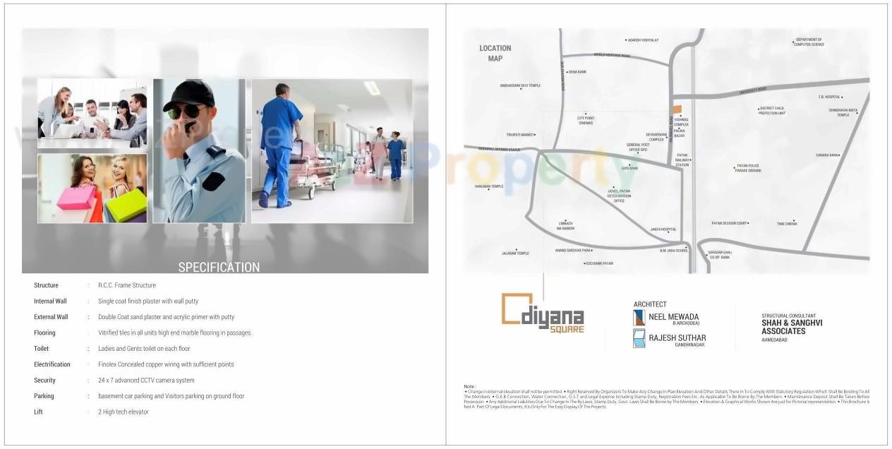  of real estate project Diyana Square located at Gungadipati, Patan, Gujarat