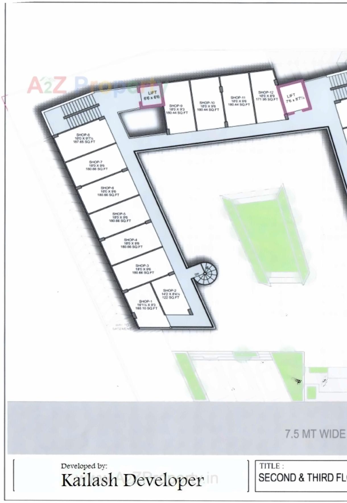 Layout of real estate project Iscon Ambika located at Radhanpur, Patan, Gujarat