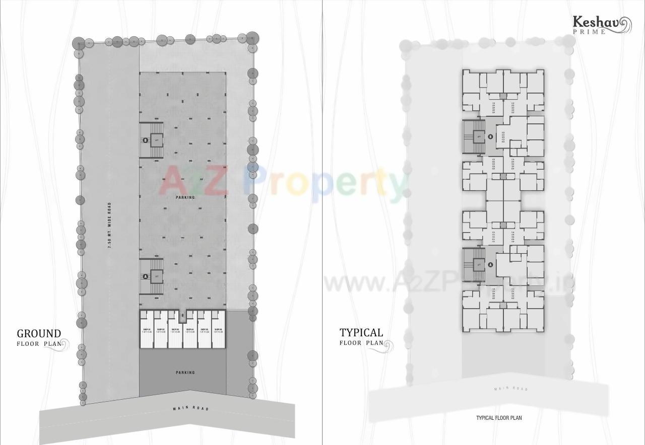 Layout of real estate project Keshav Prime located at Gungadipati, Patan, Gujarat