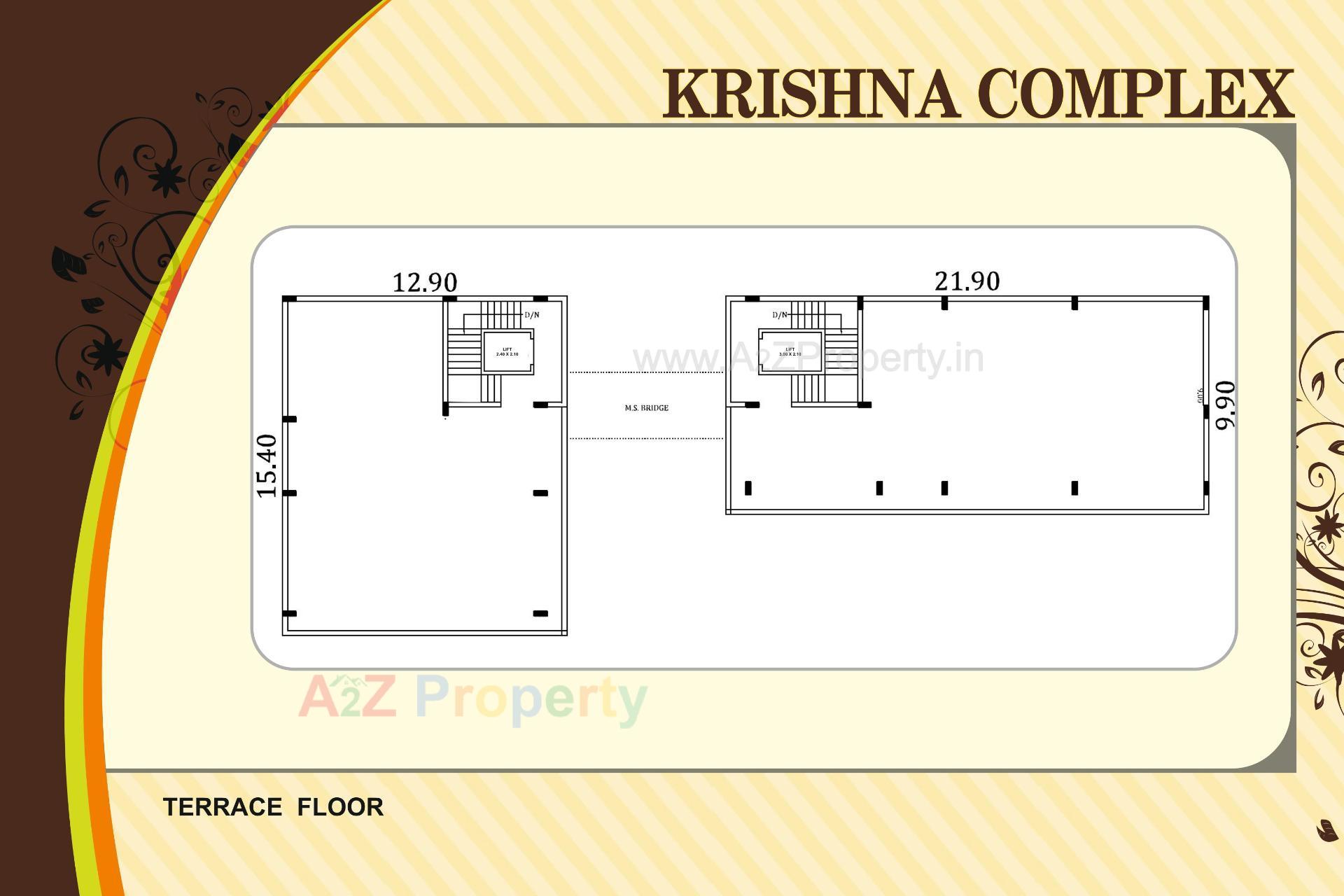 Layout of real estate project Krishna Complex located at Gangdipati, Patan, Gujarat