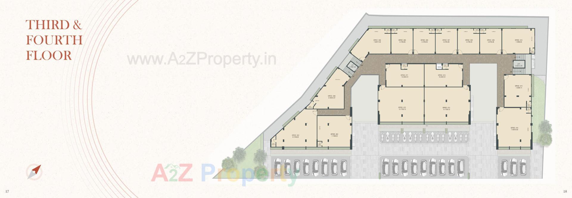 Layout of real estate project Krushnam Skyline located at Gungdipati, Patan, Gujarat