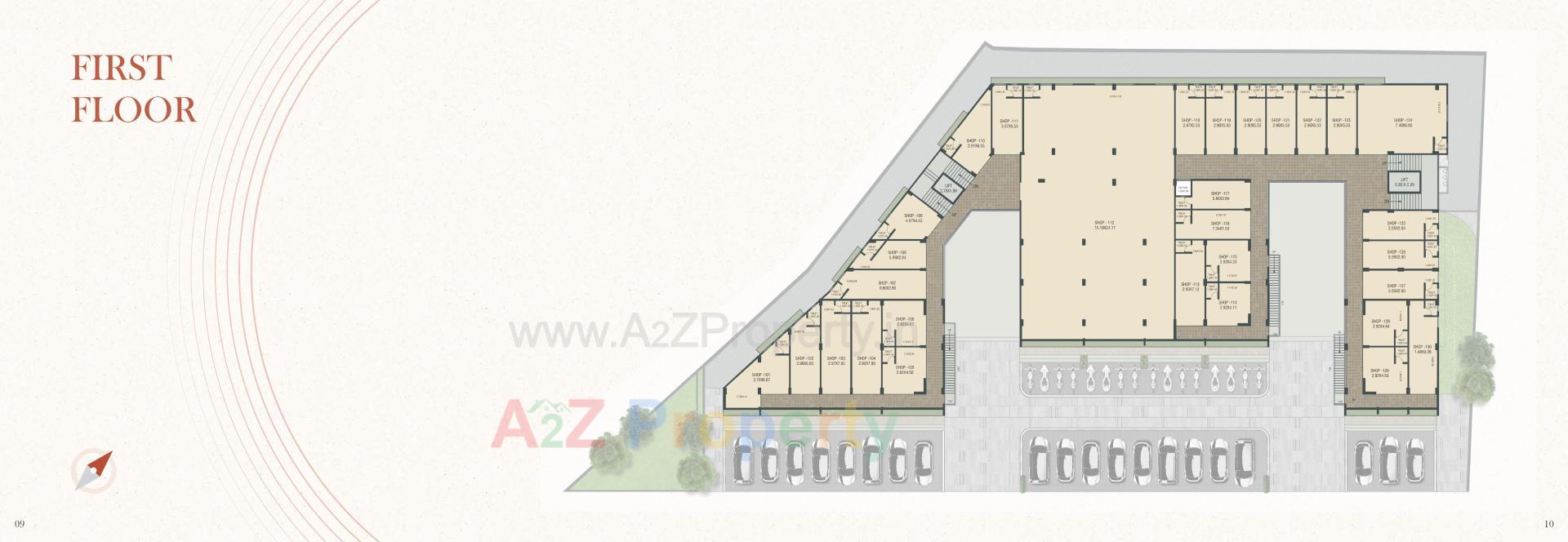 Layout of real estate project Krushnam Skyline located at Gungdipati, Patan, Gujarat