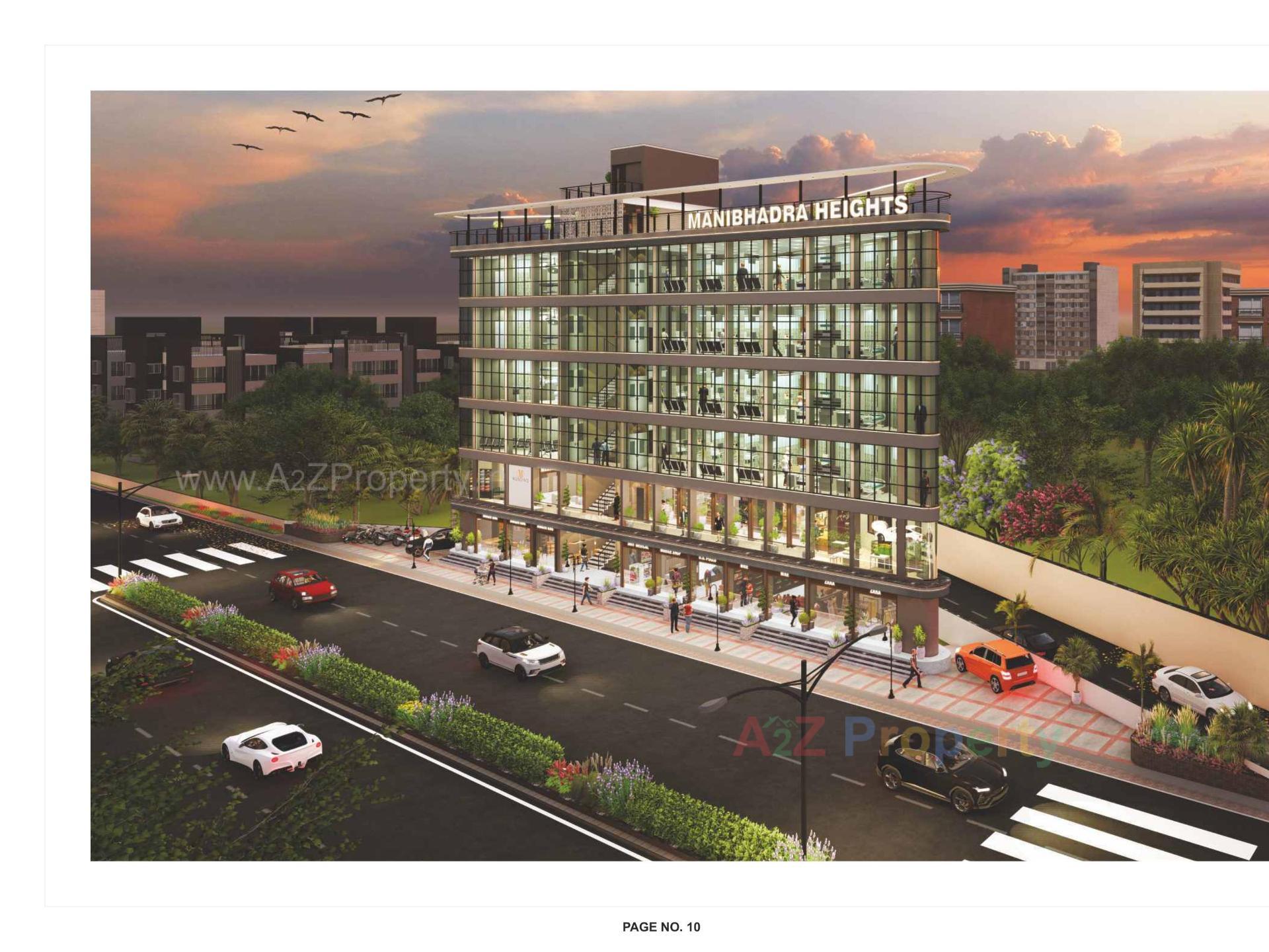 3D Elevation of real estate project Manibhadra Heights located at Patan, Patan, Gujarat