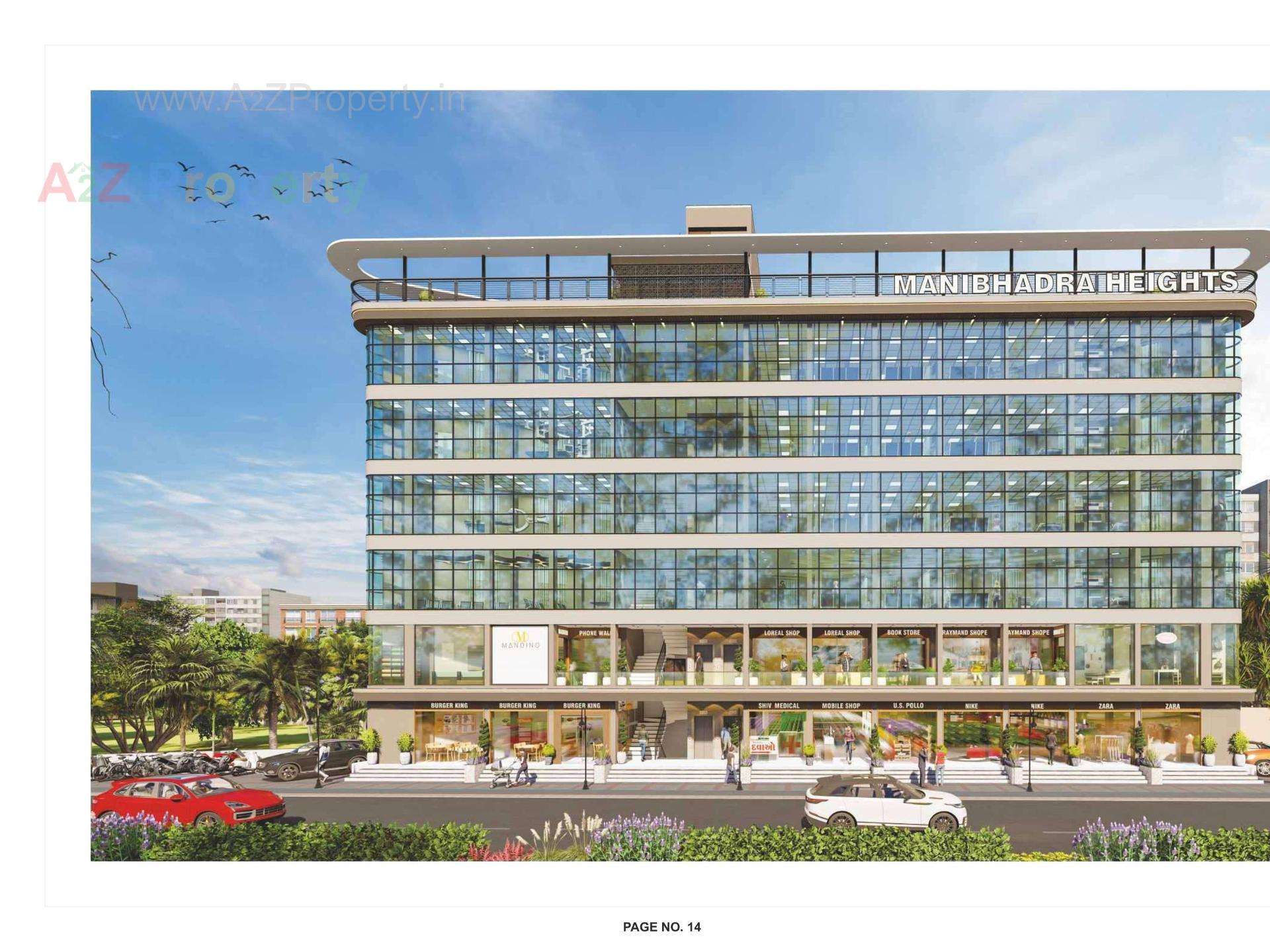 3D Elevation of real estate project Manibhadra Heights located at Patan, Patan, Gujarat