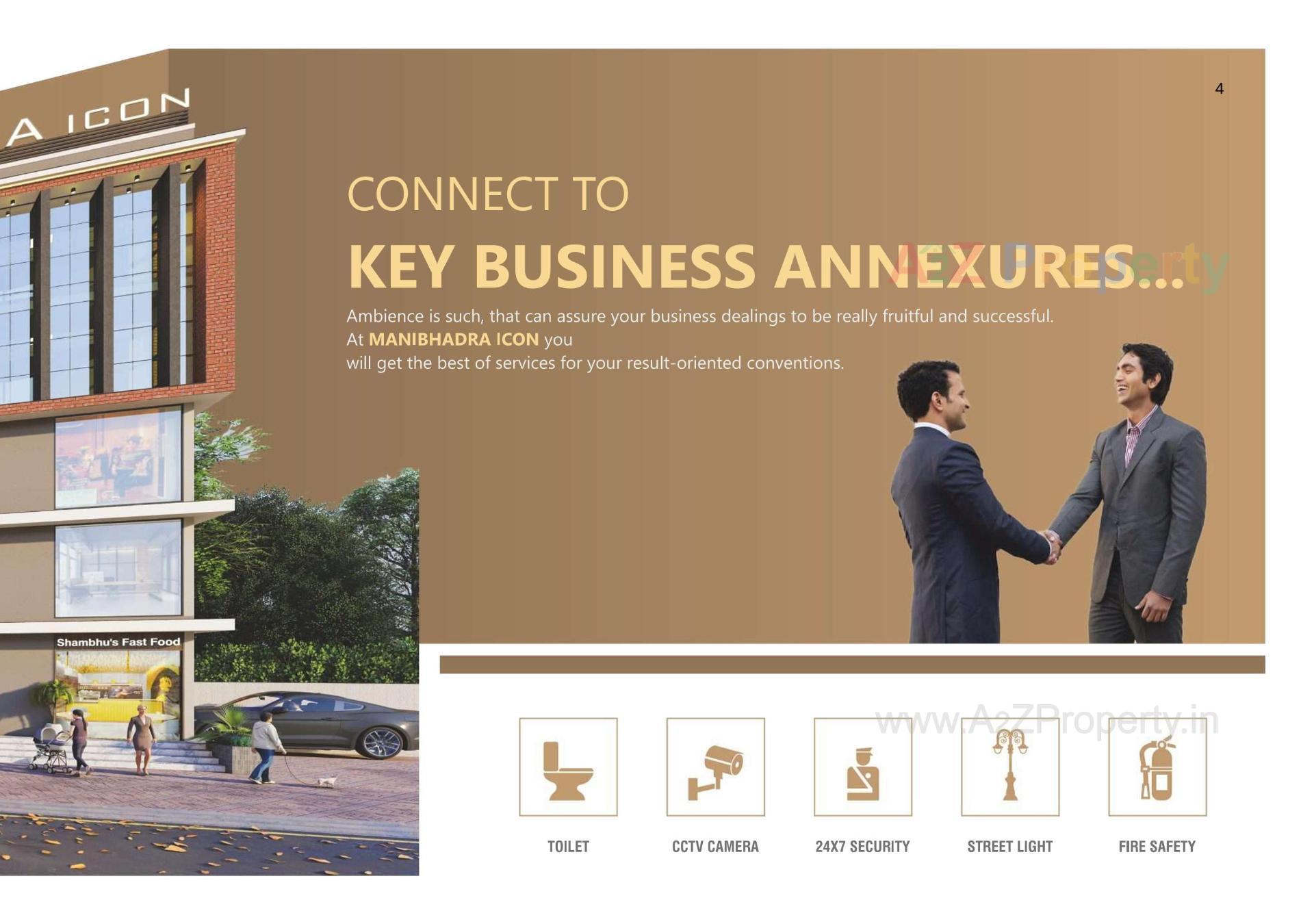 3D Elevation of real estate project Manibhadra Icon located at Patan, Patan, Gujarat