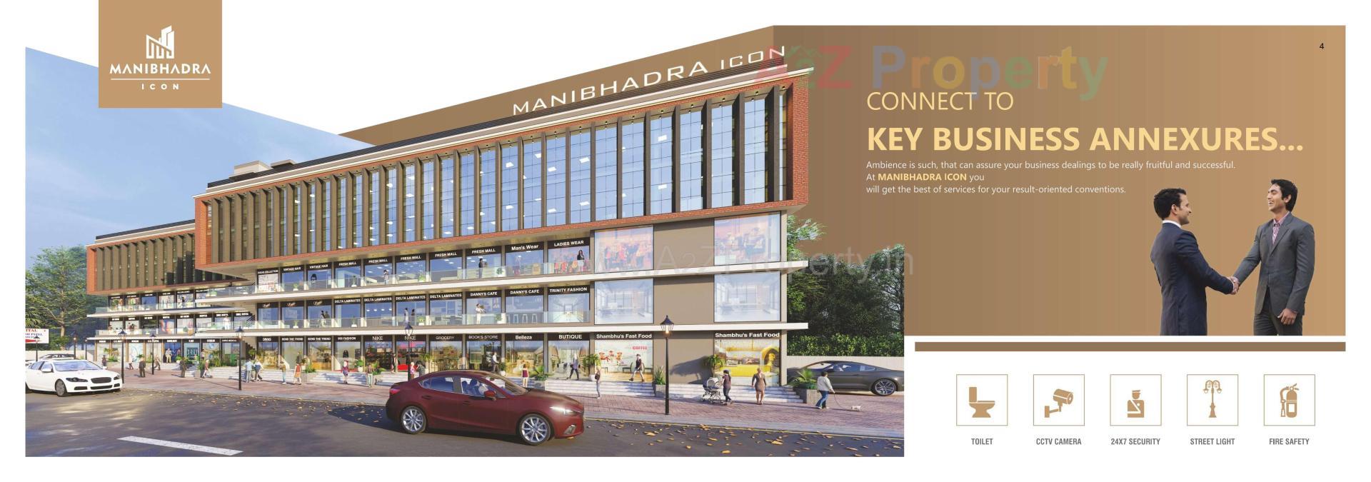 3D Elevation of real estate project Manibhadra Icon located at Patan, Patan, Gujarat