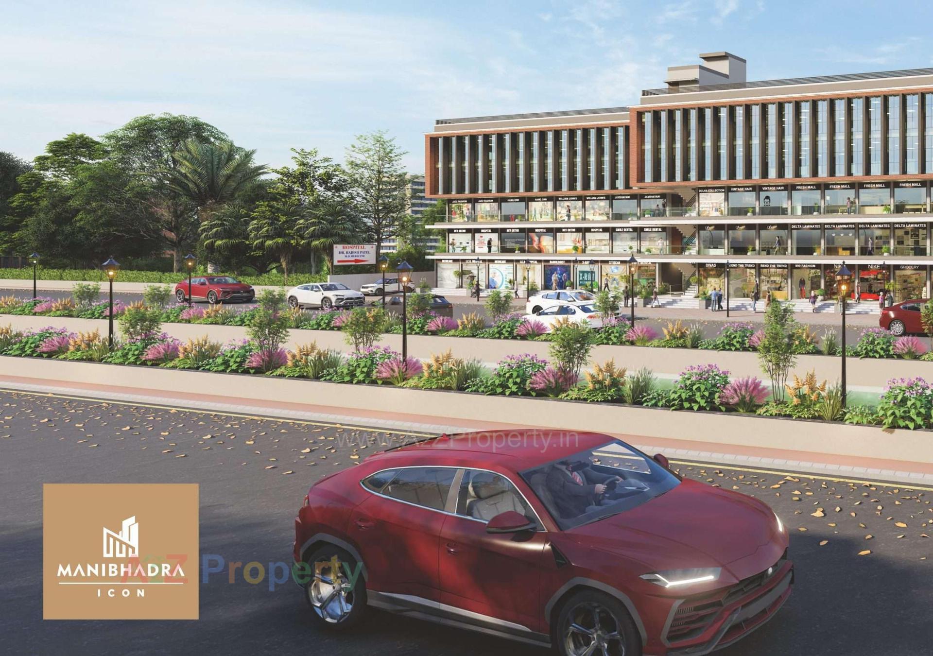 3D Elevation of real estate project Manibhadra Icon located at Patan, Patan, Gujarat