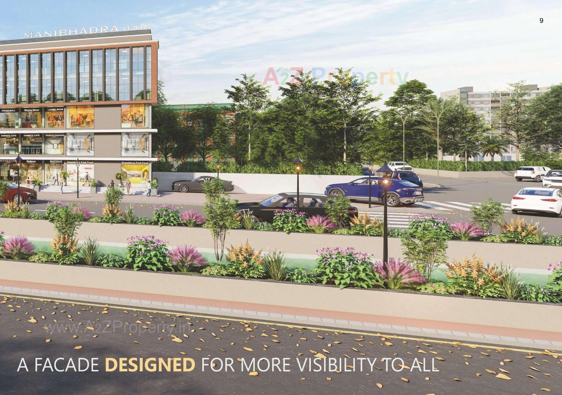 3D Elevation of real estate project Manibhadra Icon located at Patan, Patan, Gujarat