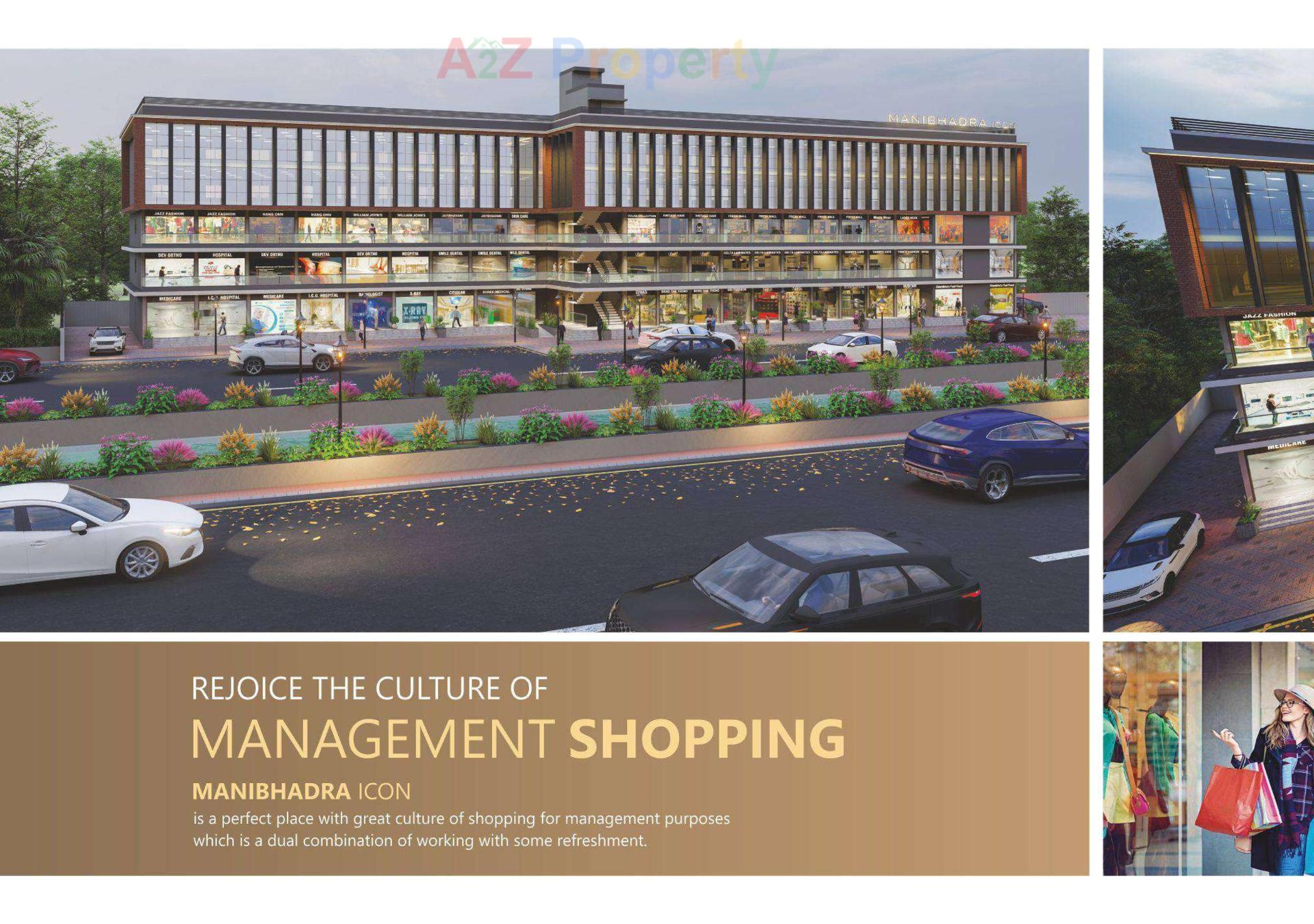 3D Elevation of real estate project Manibhadra Icon located at Patan, Patan, Gujarat