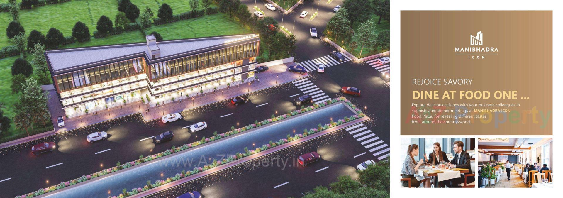 3D Elevation of real estate project Manibhadra Icon located at Patan, Patan, Gujarat