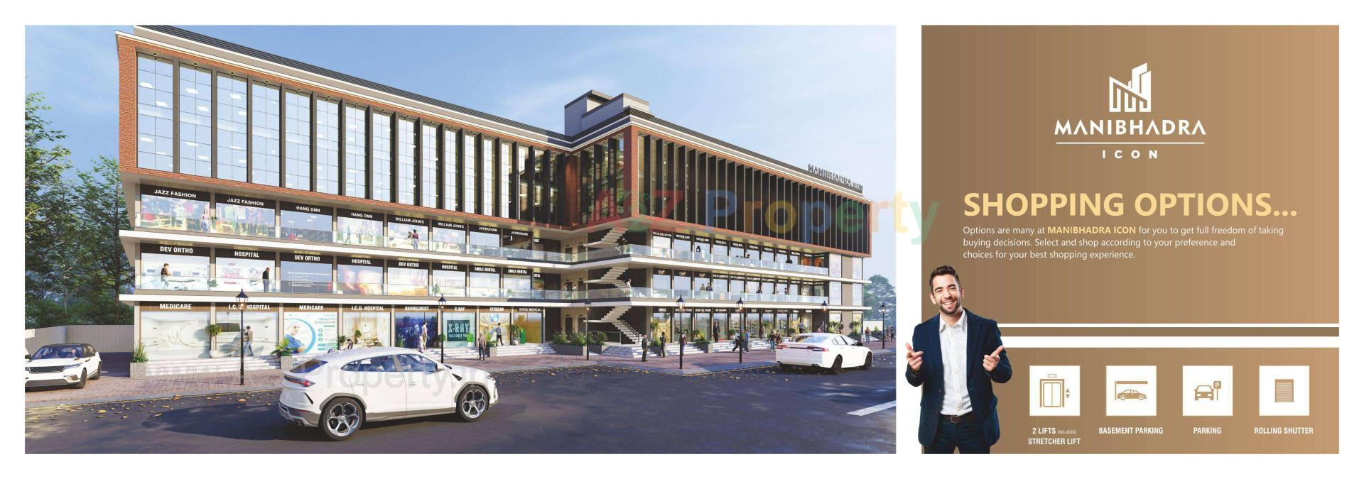 3D Elevation of real estate project Manibhadra Icon located at Patan, Patan, Gujarat